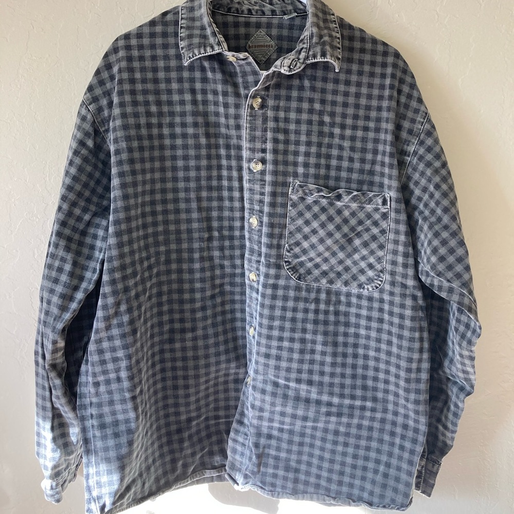 Black n Grey Plaid Shirt